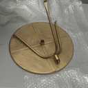 Metal Martini Cocktail Table, Antique Brass