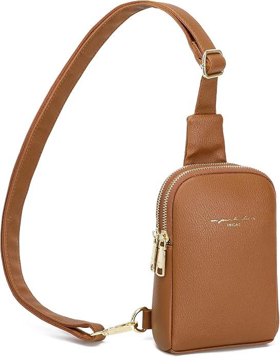 Lightweight Small Crossbody Sling Bag for Women, Brown Small