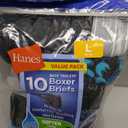 Hanes Boys' and Toddler Underwear, Comfort Flex and ComfortSoft Boxer Briefs, Multiple Packs, Solids/Prints Assorted-pack of 10, Large