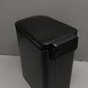 TIPGO Slim Bathroom Trash Can with Lid Soft Close, Step Pedal, 6 Liter / 1.6 Gallon Stainless Steel Trash Bin, Small Garbage Cans for Bedroom, Office, Kitchen (Matte Black)