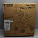 Walkers for Seniors with Seat, 2 in 1 Rollator Walker & Transport Chair with Reversible Backrest & Detachable Footrests, Folding Wheelchair with 8" Anti-Slip PU Wheels, Red