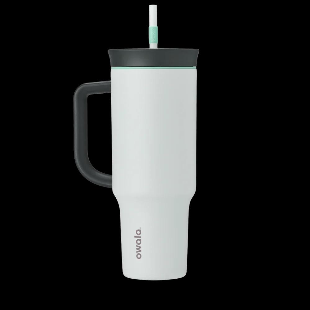 Owala Tumbler Without Straw 40oz white and Black