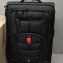 Carry On Luggage 22x14x9 Airline Approved, 22-Inch Suitcases with Spinner Wheels, Softside Carry-on Luggage with TSA Lock for Men Women Business Trip, Lightweight Large Capacity Luggage for Travel (Black)