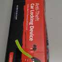 KAYCENTOP Car Steering Wheel Lock, Seat Belt Lock, Anti-Theft Device, Max 17 Inch Length, Small and Light-Weight, Multi-Functional, Fit Most Vehicle, SUV, Golf Cart Security (Yellow)