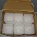 Yaomiao 200 Pack 3 Inch Clear Nursery Pot Square Flower Pots Plastic Plant Succulent Planter Seed Starting Pots with Drainage Holes for Garden Office Balcony Decor Indoor Outdoor Plant Seedling