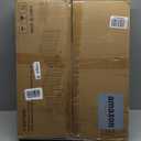 Freestanding Pet Gate Foldable 4 Panel Dog Gate Walnut Dog Gates for Stair Doorways House Indoor (2 Support Feet Included)