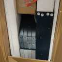 End Table with Charging Station, Side Table with USB Ports and Outlets, Nightstand, 3 Tier End Table with Storage Shelf for Living Room, Bedroom, Navy Blue, Set of 2