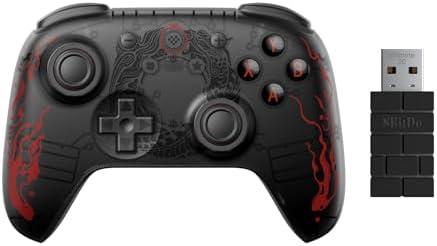 8BitDo Ultimate 2C Wireless Controller for Windows PC and Android, with Hall Effect Joysticks and Hall Triggers, 1000Hz Polling Rate, and Remappable L4/R4 Bumpers - Black Myth: Wukong