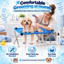 Dog Bed Foldable Grooming Hammock Stand and Bath Holder for Small Pets