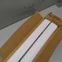 2 Pack Weather Stripping Door Seal, 36” Length Cuttable Door Draft Stopper, Strong Adhesive Door Sweep for Exterior and Interior Doors, White