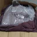 Monbix Queen Comforter Set - 7 Pieces Cationic Dyeing Italian Plum Bed in a Bag Queen Bedding Sets with Comforter, Sheets, Pillowcases & Shams, Reversible Bedding Comforters Sets