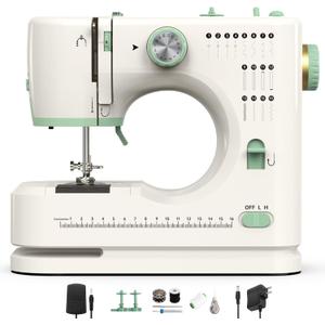 StitchMaster Pro:Ballet on twin needles.Sewing machine,sewing machine for beginners,Double needle and double thread,16 kinds of stitches.Sewing machine for Household, sewing machine for adults(White) (Basic Accessories)