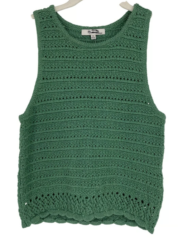 EVALESS Women's Sweater Vest Striped Pullover Tank Top Round Neck Cap Sleeve Lightweight 2025 Summer Casual Clothes Size M