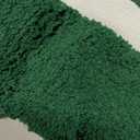 MIULEE Dark Green Bathroom Rugs Set 2 Piece, Soft Absorbent Microfiber Bath Mat Set, Non Slip Quick Dry Machine Washable Plush Shaggy Bath Rugs for Bathroom Floor, Tub and Shower, 20"x30"+16"x24"