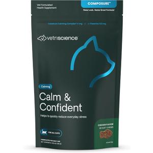 VetriScience Composure, Calming Formula for Cats, 30 Bite-Sized Chews