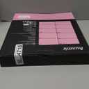 Auxmir 8'' Wall Mounted Lighted Makeup Mirror, 3200mAh Rechargeable Double-Sided 1X/20X Magnifying Mirror with Light, Touch Dimmable 3 Color Light, 360 Rotation Foldable Extended Arm, Black