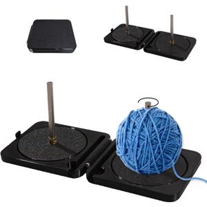 Portable Yarn Holder - Yarn Winder Spinner for Travel Pocket Double Crochet Accessories for Crocheting and Knitting Anti Slip