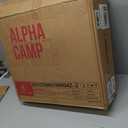 LET'S CAMP Folding Stadium Seat Bleacher Chair with Cup Holder, Mesh Bag and Hide Hooks, Portable Stadium Chair with Back and Cushion (Black Grey - 2 Pcs)