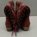 Atuelang Western Cowboy Boots for Women Knee High Wide Calf Lace Up Embroidered Cowgirl Boots (10)