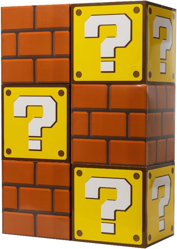 SUYEPER 6PCS Big Party Boxes for Children's Birthday Parties - Question & Brick Boxes Game & Favor Props (11.8 x 11.8 Inch)