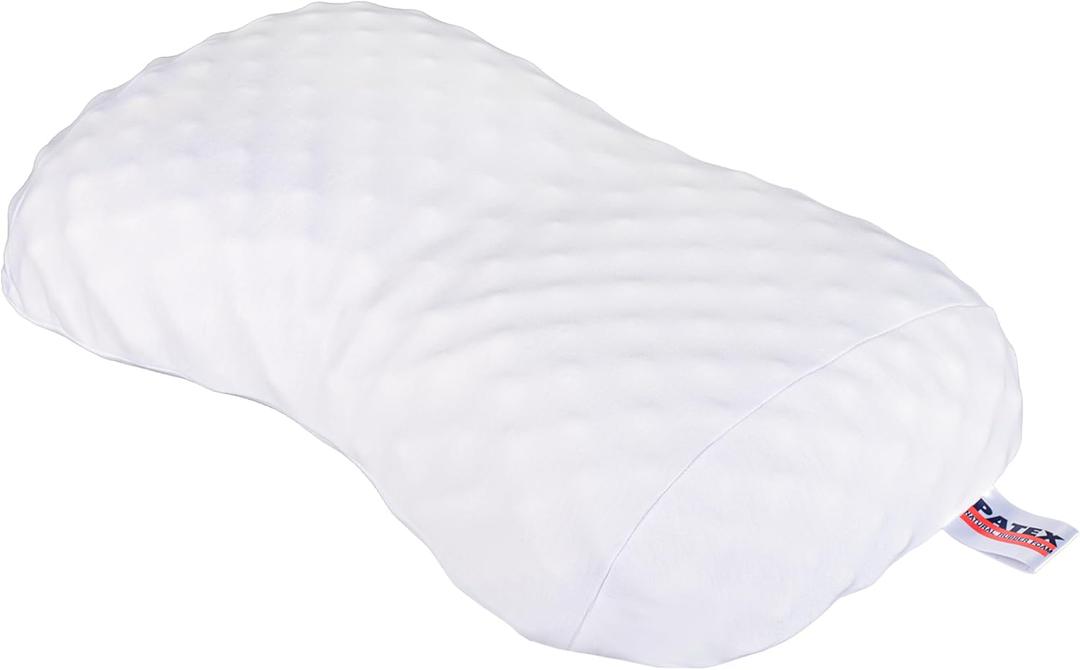 PATEX Cloud Massage Latex Pillow  Neck & Shoulder Support  100% Natural Latex  Hypoallergenic, Breathable, Durable  22.5"  13.5"  4.25"  Made in Thailand  Limited Stock