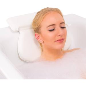 Waterproof Bath Pillow Cushion with Non-Slip Suction Cups Ergonomic Home Spa Headrest