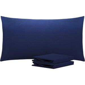 No Brand Pillowcase 2 Pcs Navy King