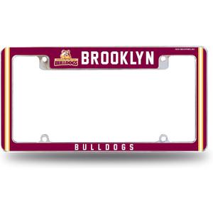 Rico Industries NCAA Standard 12" x 6" Chrome All Over Automotive License Plate Frame for Car/Truck/SUV (L-M Schools)