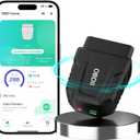 OBD2 Scanner Bluetooth 5.4 Car Auto Diagnostic Scan Tool for iOS iPhone Android Check Engine Light Reset Wireless OBD II Code Reader, ODB2 Performance Test Exclusive APP for All Vehicles After 1996 (Black& While)