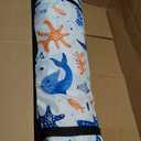 Beach Cabana, 6.5'×6.5' Cool Cabana, UPF50+ Beach Canopy, Adjustable Height Beach Tent Sun Shelter, Sun Umbrella with Removable Side Wall, Beach Shade for Beach, Garden, Camping(Fish Print), 6.5' x 6.5' x 7.5'