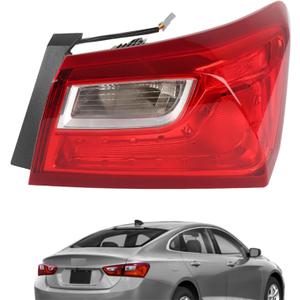 waltyotur Tail Lights Rear Reverse Light Accembly Replacement for 2016-2021 Malibu Passenger Right RH Side Halogen Replacement for GM2805122 84132377