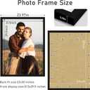 22x30 Picture Frame, Poster Frame for Wall Mounting, Black
