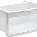 WR32X10524 Bottom Drawer, AP3855806 Meat Pan Assembly, Compatible with GE Refrigerators, Replacement Models: 1169961, EAP1021907, PS1021907