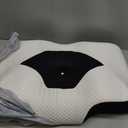 Osteo Cervical Pillow for Neck Pain Relief, Hollow Design Odorless Memory Foam Pillows with Cooling Case, Adjustable Orthopedic Bed Pillow for Sleeping, Support for Side Back Sleepers (Standard High(24.5*16.5*5.2/4.1 inches), Black)