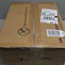 Furologee TV Stand with Power Outlets, Entertainment Center with Open Storage Shelves for TVs up to 55 Inch, Media Console Table with Soundbar Shelf for Living Room, Bedroom, Rustic Brown