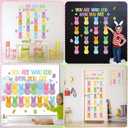 Easter Bulletin Board Decorations Set Bunny Easter Christian Classroom Decor Eggs God Says You are Paper Cutouts Religious Jesus Bulletin Board for Spring Sunday School Door Wall Chalkboard Church