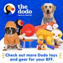 The Dodo Cork Dog Collar, Stripe, Size Large; Cork Material Collar for Dogs, Everyday Pet Apparel; Adjustable Snap Together, Pinch Release Buckle Collar (Blue)