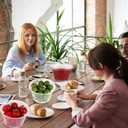 50Sets 16oz Deli Containers with Lids,1 Pint Plastic Food Soup Containers, Disposable To Go Bowls with Lids for Kitchen Campling Prep,Service,Storage Snack,Fruit,Meal,Freezer Microwave Safe