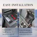 for Toyota 4Runner 2025 Center Console Organizer Interior Accessories Armrest Insert Tray ABS Coin Holder Storage Box (Center Organizer Fits 2025 4Runner)