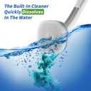 oshang Disposable Toilet Brush - Toilet Bowl Cleaner, Toilet Cleaning Supplies, Toilet Brush with Holder, 14 Refills for Deep Cleaning and Hygienic Bathroom Maintenance
