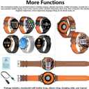Smart Watch for Men Built-in GPS with Map(Answer/Make Call/Text), 1.46" AI Smartwatch for Android Phones/iPhone, 100+ Sport Mode Fitness Tracker with Health/Sleep Monitor, Compass/Barometer(2 Straps)