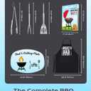 Grilling Smoker Accessories Outdoor Gifts for Dad, Unique BBQ Utensils Set for Blackstone Grill for Christmas Fathers Day & Birthdays | BBQ Tools Kit for Men