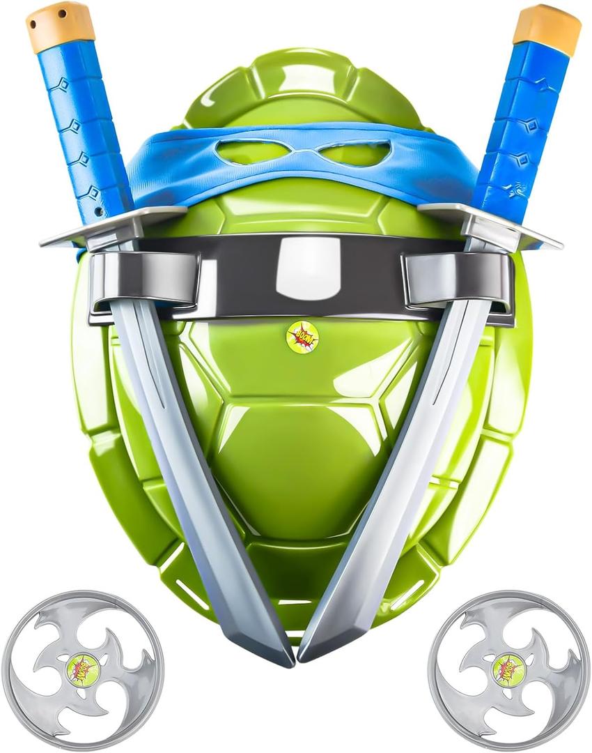 BUUFAN Turtle Shell Costume Set - Perfect for Kids' Birthday Parties and Halloween (Blue)