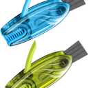 4 in 1 Cup Lid Gap Cleaning Brush Set 2 Pcs  Multifunctional Bottle Cleaning Brush Tools for Home Kitchen and Travel Cleaning | Portable Silicone Cup Lid Cleaner in 2 Colors