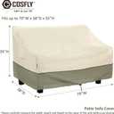 COSFLY Patio Furniture Covers Waterproof, Outdoor 3-Seater Sofa Cover Heavy Duty Fits up to 79W x 38D x 35H inches