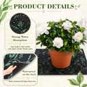Breling 47.2" x 39.4" Automatic Plant Watering Mat, 3mm Thick Self Watering Capillary Mat with Green Plant Print, High Absorption for Hydroponics, Indoor Potted Plants, and Greenhouse Use