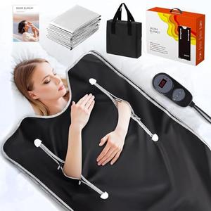 UMIXGENE Infrared Sauna Blanket-Sauna Blanket for Home Use, Portable Design for Relaxation and Detoxification Highest 176℉, 20-60 Minutes Timer, 6 ft x 2.65 ft（Onyx Black）