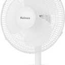 HOLMES 12" Table Fan, 75 Oscillation, 3 Speeds, 15 Adjustable Head Tilt, Ideal for Home, Bedroom or Office, White (12 Inch, White)