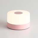 JUSHENG Night Light for Baby Nursery, Rechargeable LED Touch Light with 3CCT & Stepless Dimming Function, Portable Bedside Lamp Tap Lights Battery Powered for Breastfeeding, Kids, Nightstand-Pink