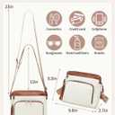 Crossbody Bags for Women, Medium Crossbody Purse with RFID Pockets & Built in Wallet, Handbags Shoulder Bag, Gifts